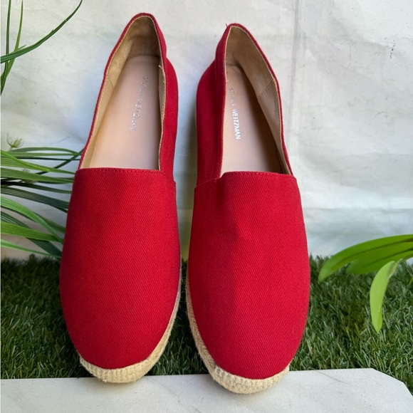 Stuart Weitzman Nugal Espadrille Flats Size Womens 8
Slip On Red - Picture 6 of 9